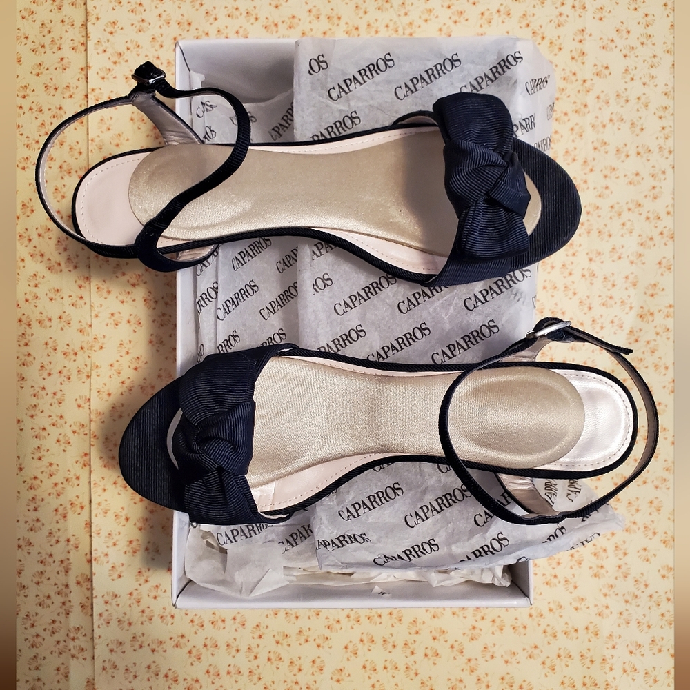 Caparros Zelda blue sandals